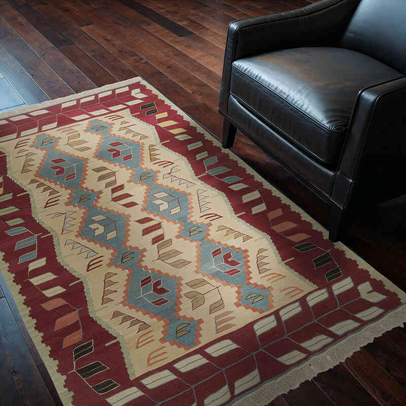 Nueva Alfombra Turca Kilim - 121 cm x 176 cm - K0061381
