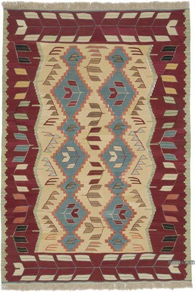 New Handwoven Turkish Kilim Rug - 4'  x 5' 9" (48 in. x 69 in.)