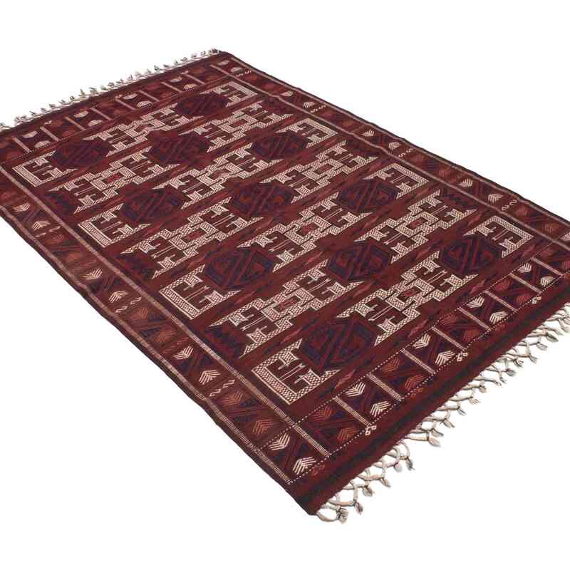 Vintage Bergama Kilimi - 131 cm x 191 cm - K0061411