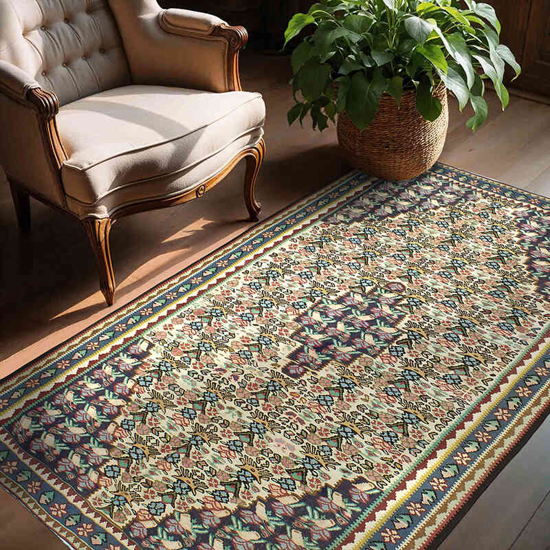 Alfombra Senna Kilim Vintage - 145 cm x 195 cm - K0061415