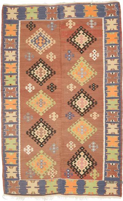 Vintage Manisa Kilim地毯-5'11“ x 9'5”（71英寸x 113英寸）