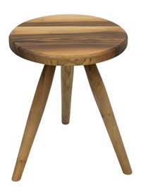 Mesa Auxiliar Mid-Century Modern de Nogal