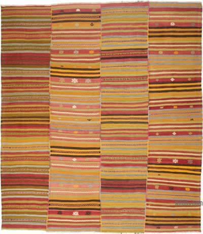 复古卡帕多西亚乞力岩地毯-10'x 11'3“（120英寸x 135英寸）