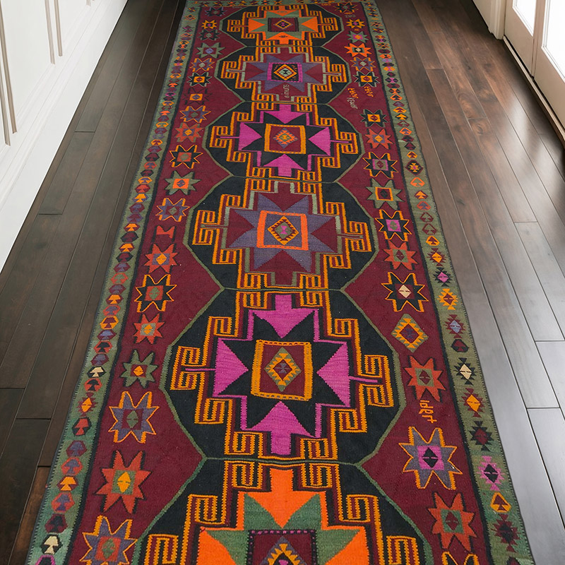 Alfombra Kars Kilim Vintage - 141 cm x 388 cm - K0061470