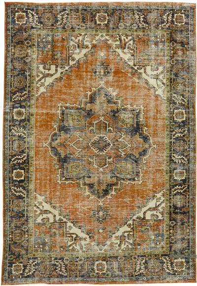 Vintage Hand-Knotted Persian Rug - 7' 5" x 11' 1" (89 in. x 133 in.)