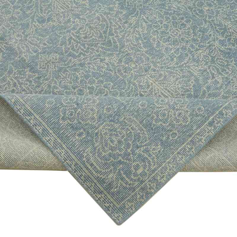 Blue New Hand-Knotted Rug - 8'  x 10'  (96 in. x 120 in.) - K0061488