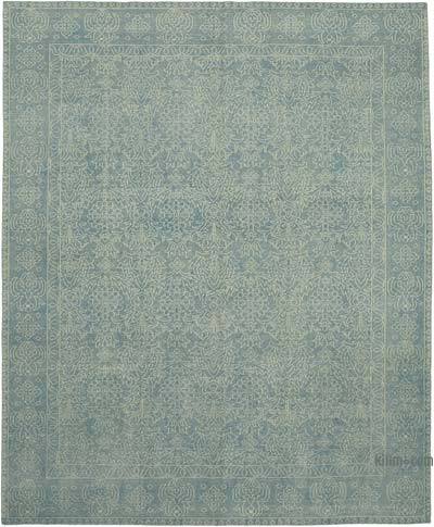 Blue New Hand-Knotted Rug - 8'  x 10'  (96 in. x 120 in.)