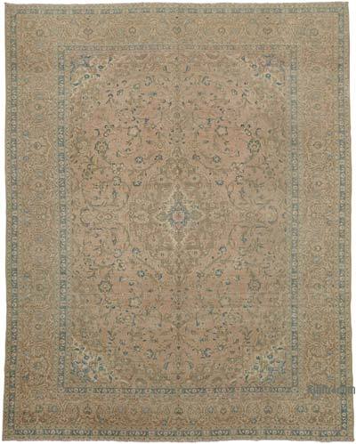 复古手工打结的东方地毯-9'8“ x 12'10”（116英寸x 154英寸）