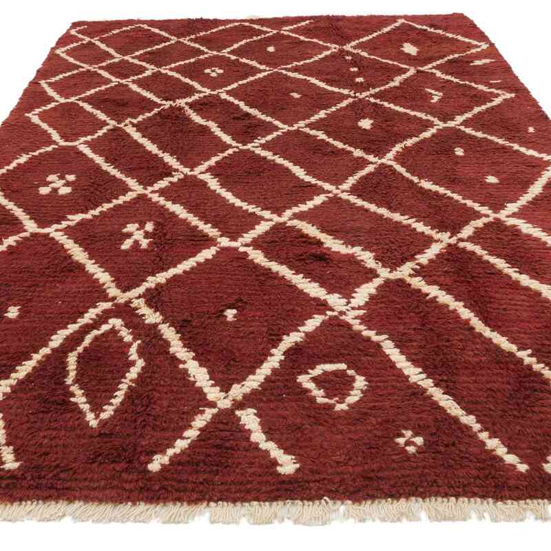 Moroccan Style Hand-Knotted Tulu Rug - 6'  x 9' 2" (72 in. x 110 in.) - K0061679