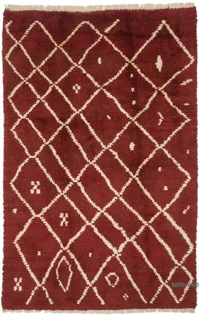 Moroccan Style Hand-Knotted Tulu Rug - 6'  x 9' 2" (72 in. x 110 in.)