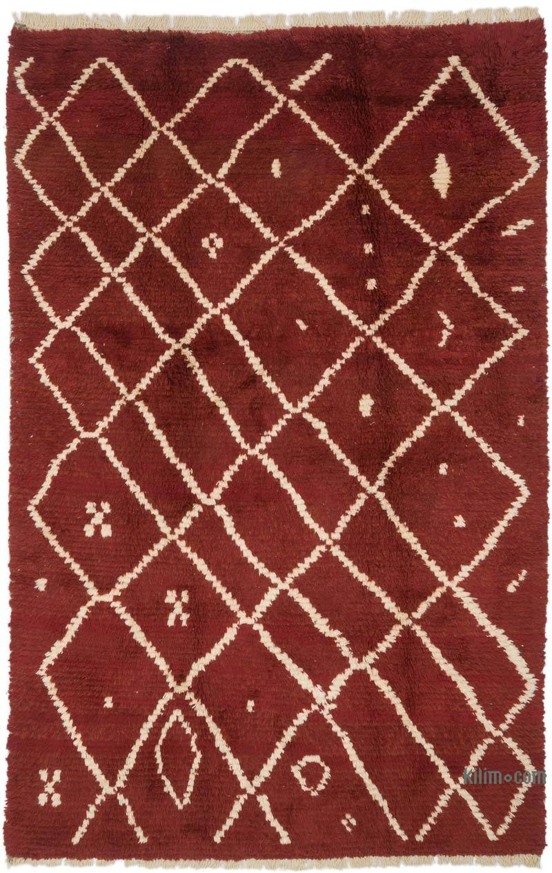 Moroccan Style Hand-Knotted Tulu Rug - 6'  x 9' 2" (72 in. x 110 in.) - K0061679