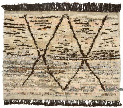 Moroccan Style Hand-Knotted Tulu Rug - 5' 6" x 4' 2" (66 in. x 50 in.)