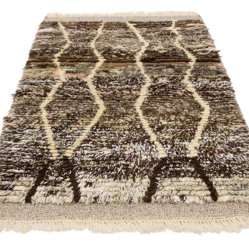 Alfombra 'Tulu' de estilo Marroquí Anudada a Mano - 100 cm x 165 cm - K0061682