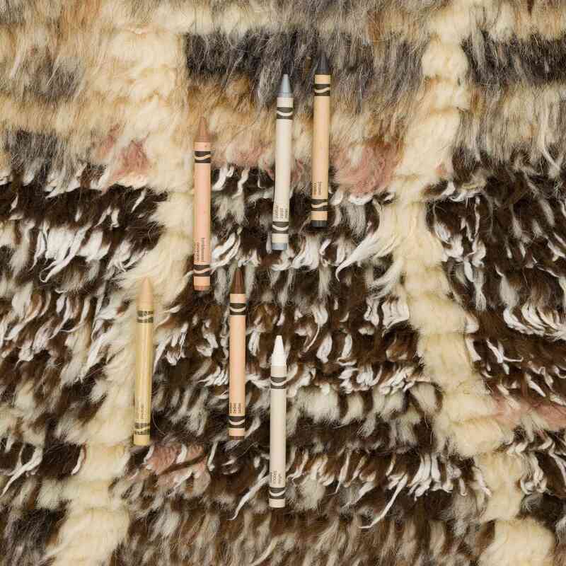 Alfombra 'Tulu' de estilo Marroquí Anudada a Mano - 100 cm x 165 cm - K0061682