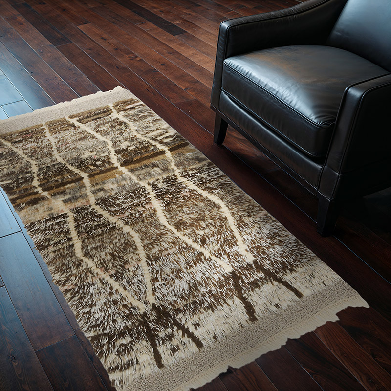 Alfombra 'Tulu' de estilo Marroquí Anudada a Mano - 100 cm x 165 cm - K0061682
