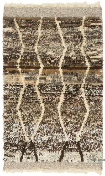 Moroccan Style Hand-Knotted Tulu Rug - 3' 3" x 5' 5" (39 in. x 65 in.)