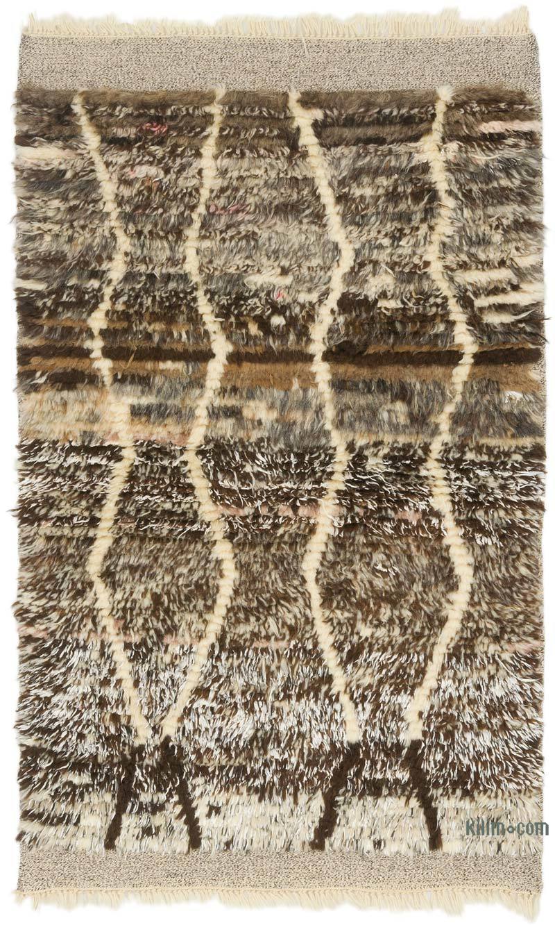 Alfombra 'Tulu' de estilo Marroquí Anudada a Mano - 100 cm x 165 cm - K0061682