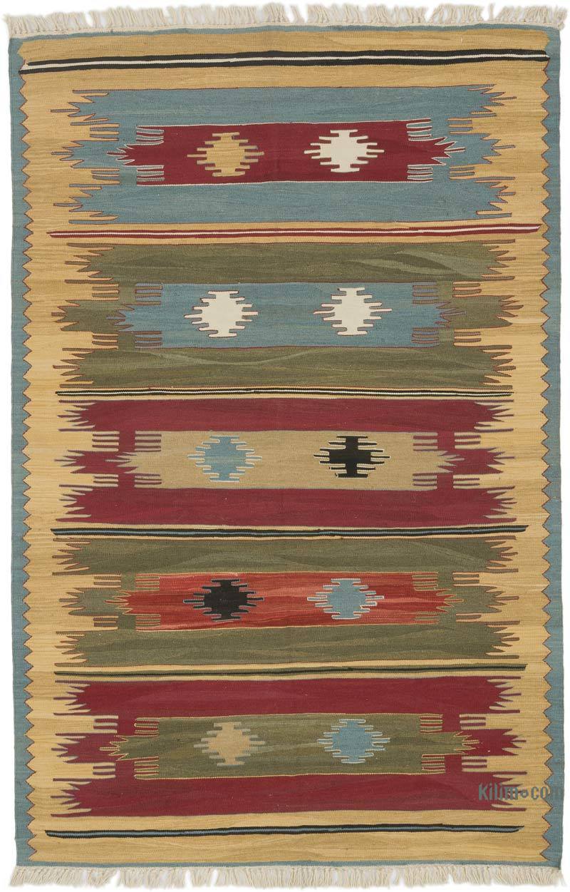 New Handwoven Turkish Kilim Rug - 3' 10" x 5' 11" (46" x 71") - K0061683