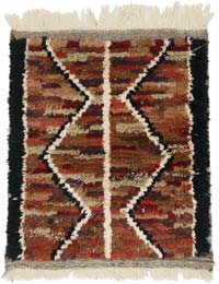 Yeni Fas Stili El Dokuma Tulu - 92 cm x 106 cm