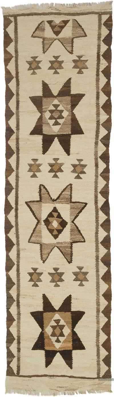 Vintage Tribal Kilim Runner - 2' 10" x 9' 10" (34" x 118")