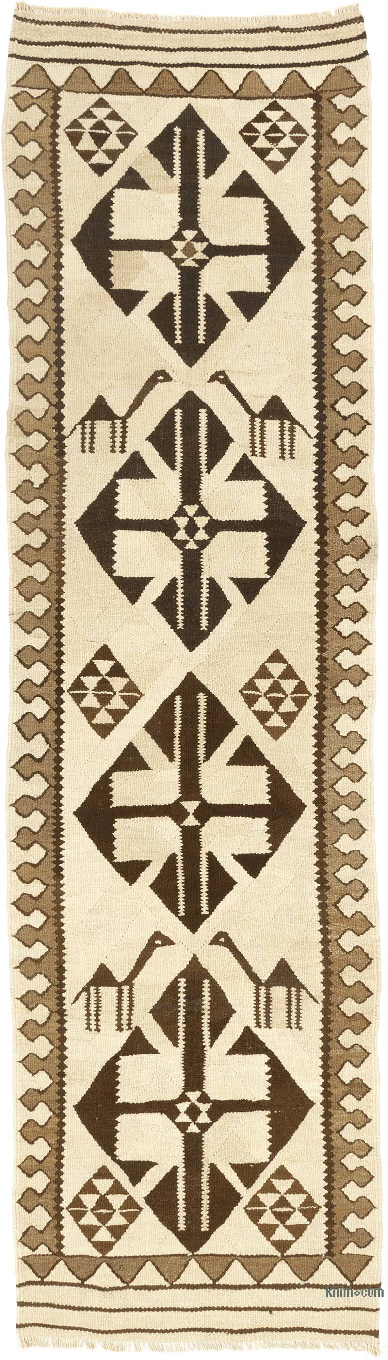 Vintage Anadolu Kilim Yolluk - 97 cm x 345 cm - K0061706