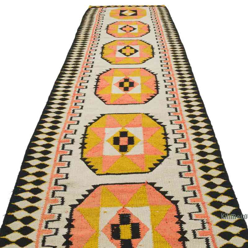 Vintage Anadolu Kilim Yolluk - 97 cm x 381 cm - K0061818