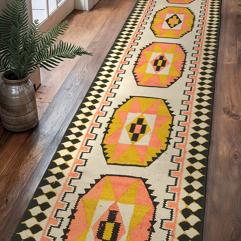 Vintage Anadolu Kilim Yolluk - 97 cm x 381 cm - K0061818