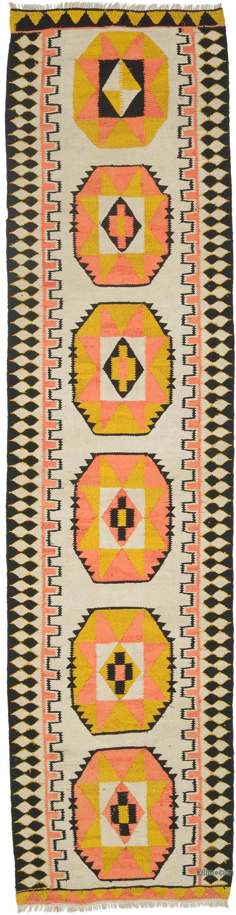 Vintage Anadolu Kilim Yolluk - 97 cm x 381 cm - K0061818