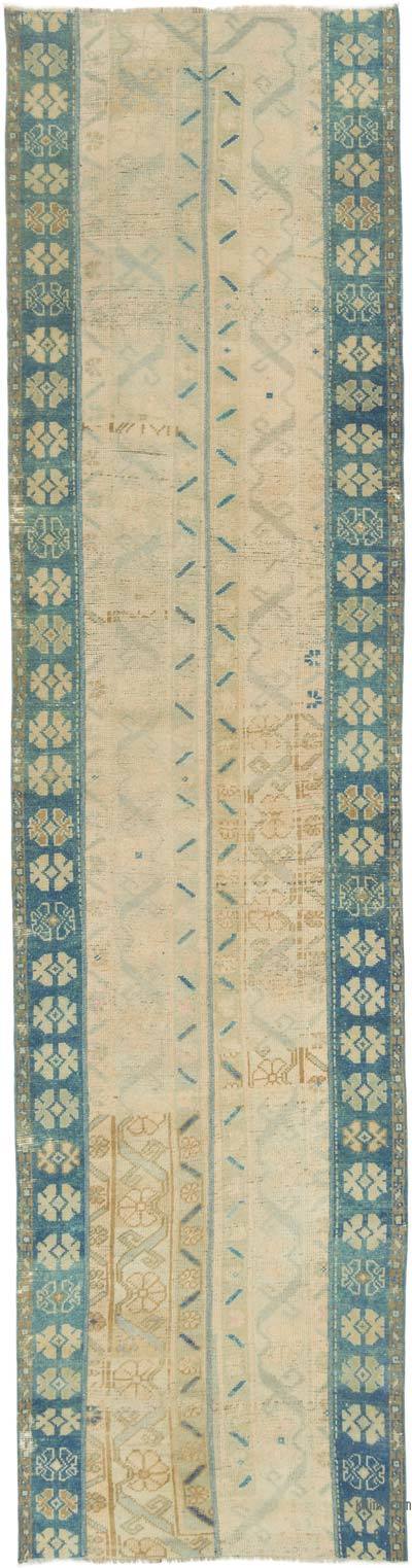 Vintage Turkish Hand-Knotted Runner - 2' 9" x 10' 10" (33 in. x 130 in.)
