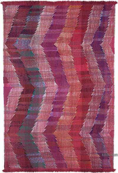 新的手工编织的土耳其乞线地毯-8'2“ x 12'3”（98英寸x 147英寸）