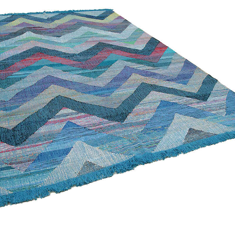 New Handwoven Turkish Kilim Rug - 8' 6" x 12' 2" (102" x 146") - K0061836