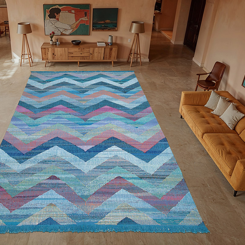 New Handwoven Turkish Kilim Rug - 10' 3" x 16' 7" (123" x 199") - K0061848