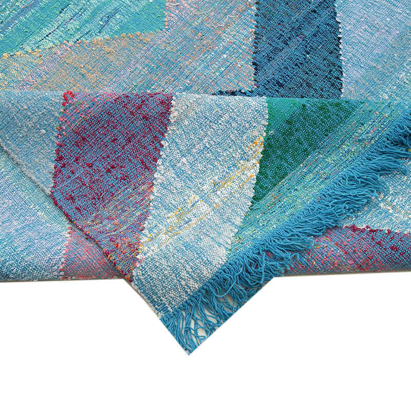 New Handwoven Turkish Kilim Rug - 410 cm x 500 cm - K0061850