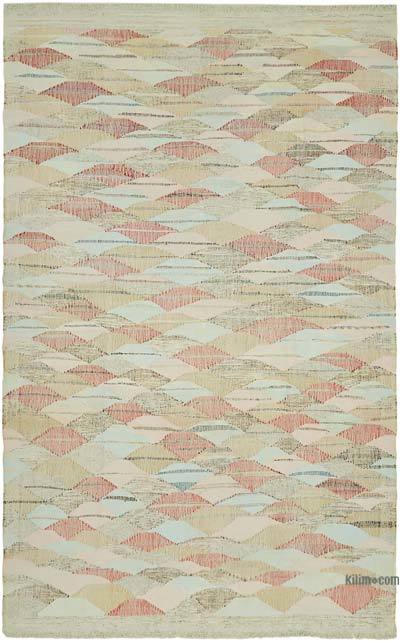 新的手工编织土耳其Kilim地毯- 9' 7