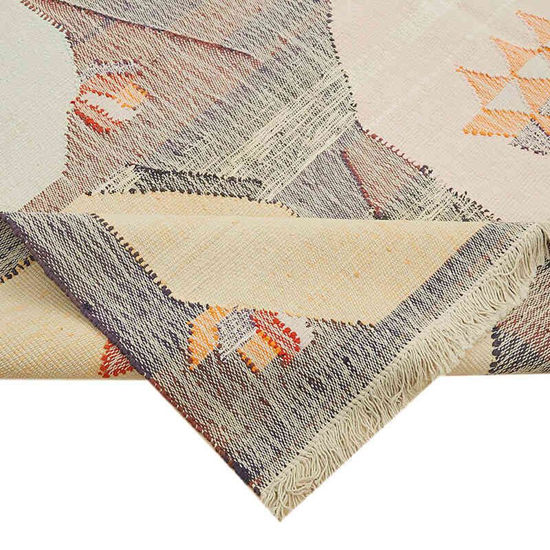 New Handwoven Turkish Kilim Rug - 8' 6" x 11' 8" (102" x 140") - K0061870