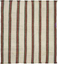 New Handwoven Turkish Kilim Rug - 10' 6" x 11' 4" (126" x 136")
