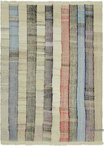 新的手工编织的土耳其乞线地毯-8'1“ x 10'9”（97英寸x 129英寸）