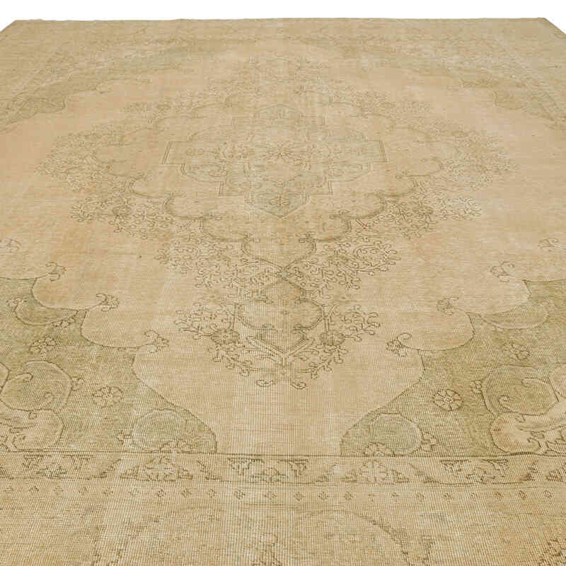 Bej El Dokuma Vintage Hali - 293 cm x 380 cm - K0061886