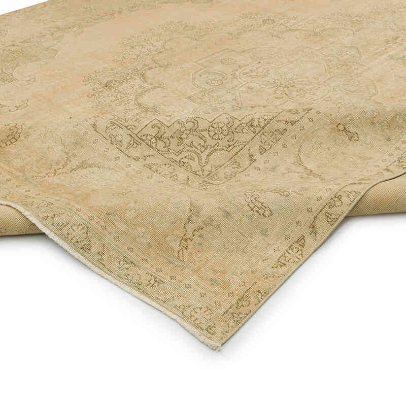 Bej El Dokuma Vintage Hali - 293 cm x 380 cm - K0061886