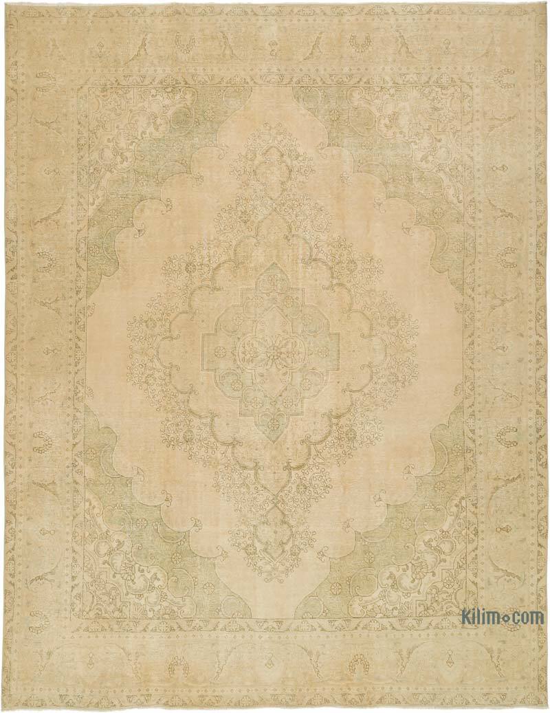 Bej El Dokuma Vintage Hali - 293 cm x 380 cm - K0061886