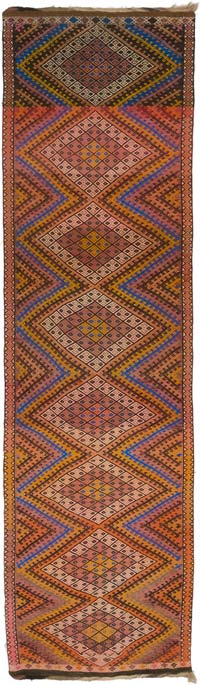 Corredor Vintage de Anatolia Jijim - 115 cm x 407 cm