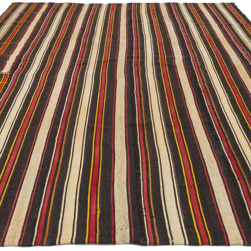 Vintage Turkish Flatweave - 7' 5" x 9' 11" (89" x 119") - K0061908