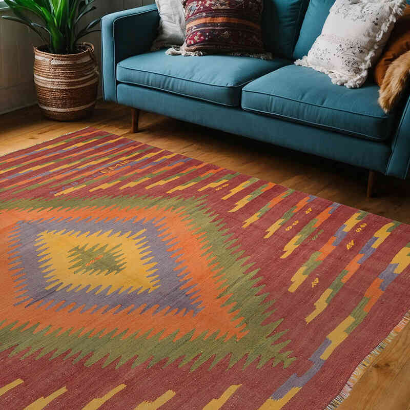 Alfombra Vintage Mihalic Kilim - 210 cm x 206 cm - K0061913