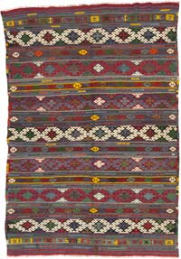 Vintage Balikesir Kilim Rug - 6' 8" x 9' 5" (80" x 113")