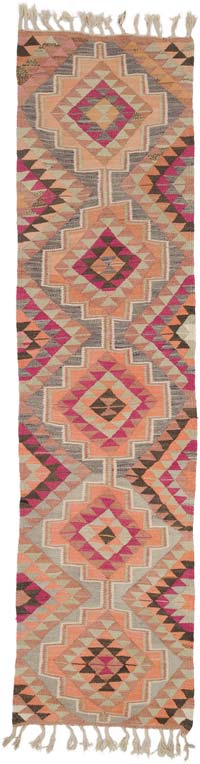 Alfombra Kilim Tribal Vintage - 94 cm x 360 cm