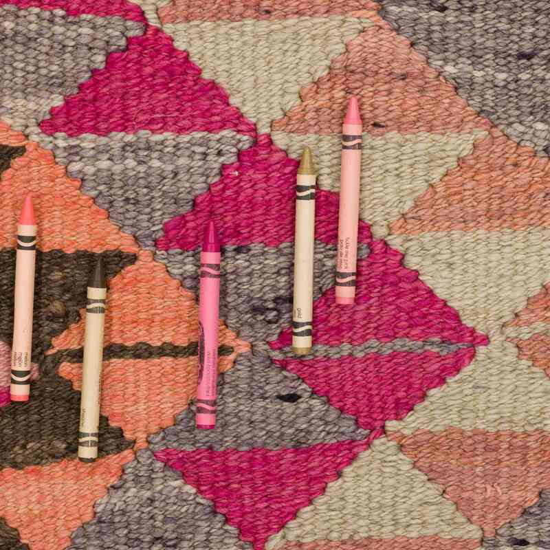 Vintage Tribal Kilim Runner - 3' 1" x 11' 10" (37" x 142") - K0061997