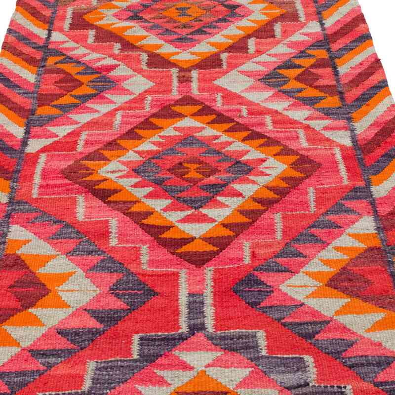 Vintage Anadolu Kilim Yolluk - 105 cm x 345 cm - K0062002