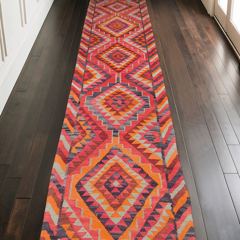 Vintage Anadolu Kilim Yolluk - 105 cm x 345 cm - K0062002