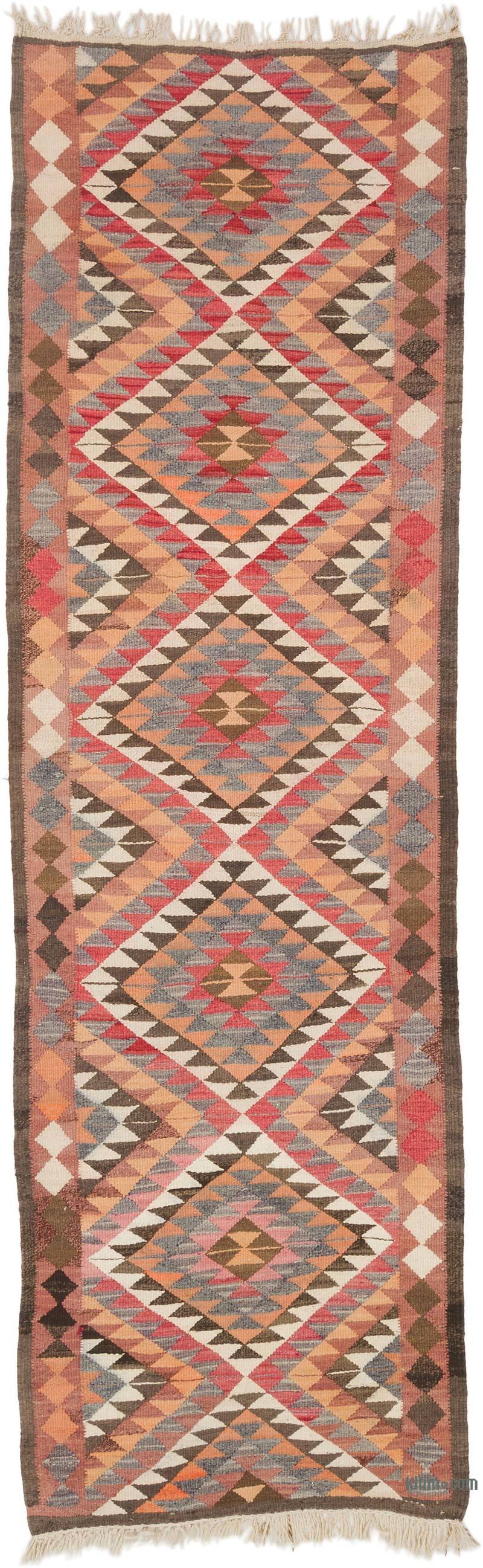 Vintage Anadolu Kilim Yolluk - 98 cm x 320 cm - K0062004