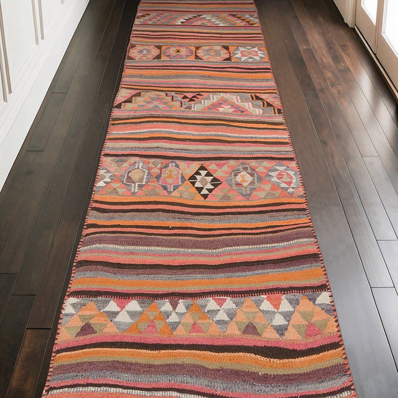 Vintage Anadolu Kilim Yolluk - 112 cm x 325 cm - K0062005